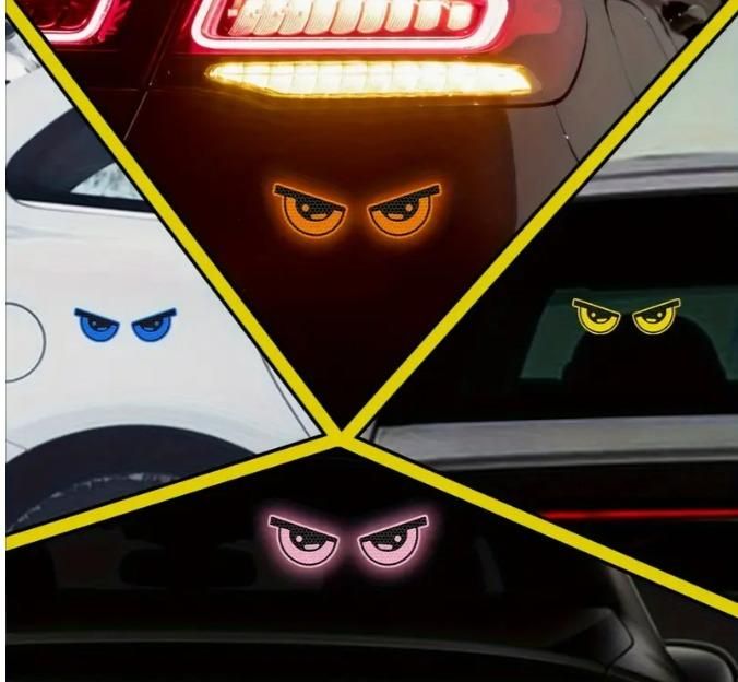 4 Pieces Monster Eyes Car Reflective Stickers