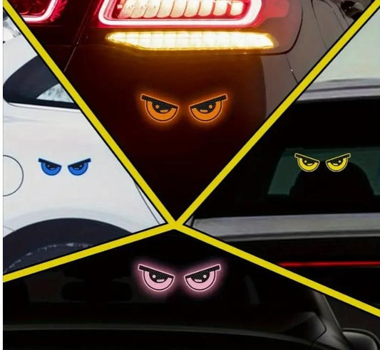 4 Pieces Monster Eyes Car Reflective Stickers