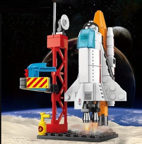 DIY LEGO 8 in 1 Spacecraft Building Blocks for Kids