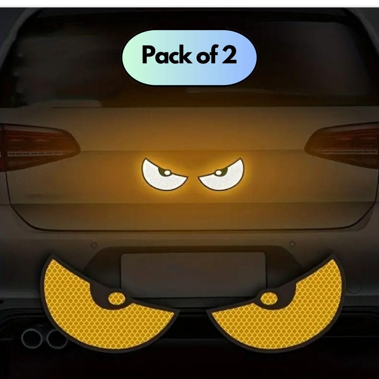 4 Pieces Monster Eyes Car Reflective Stickers