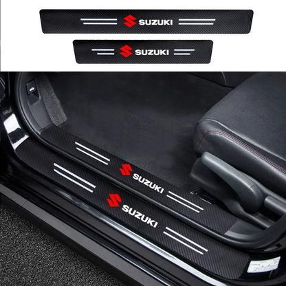 Carbon Fiber Door Sill Protector (Pack of 4)